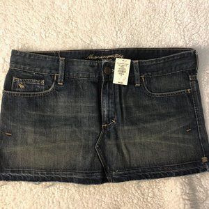 Abercrombie & Fitch Denim Mini Skirt size 8 NWT